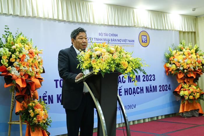 Chủ tịch HĐTV DATC Lê Hoàng Hải phát biểu tại Hội nghị